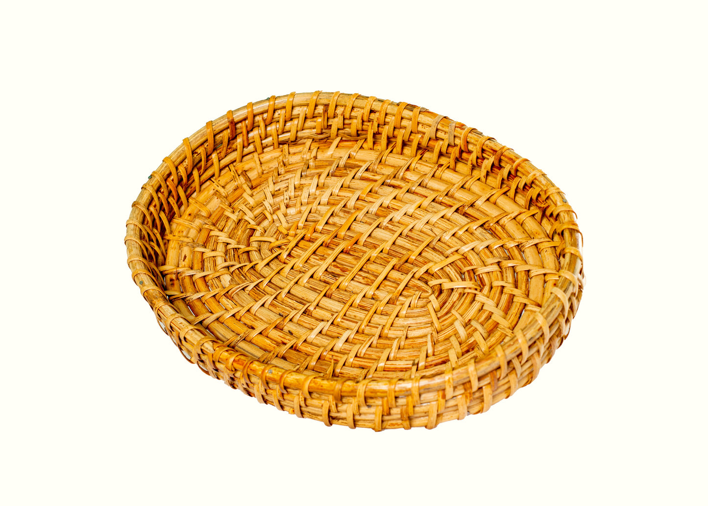 Maati India Oval Rattan Cane Tray