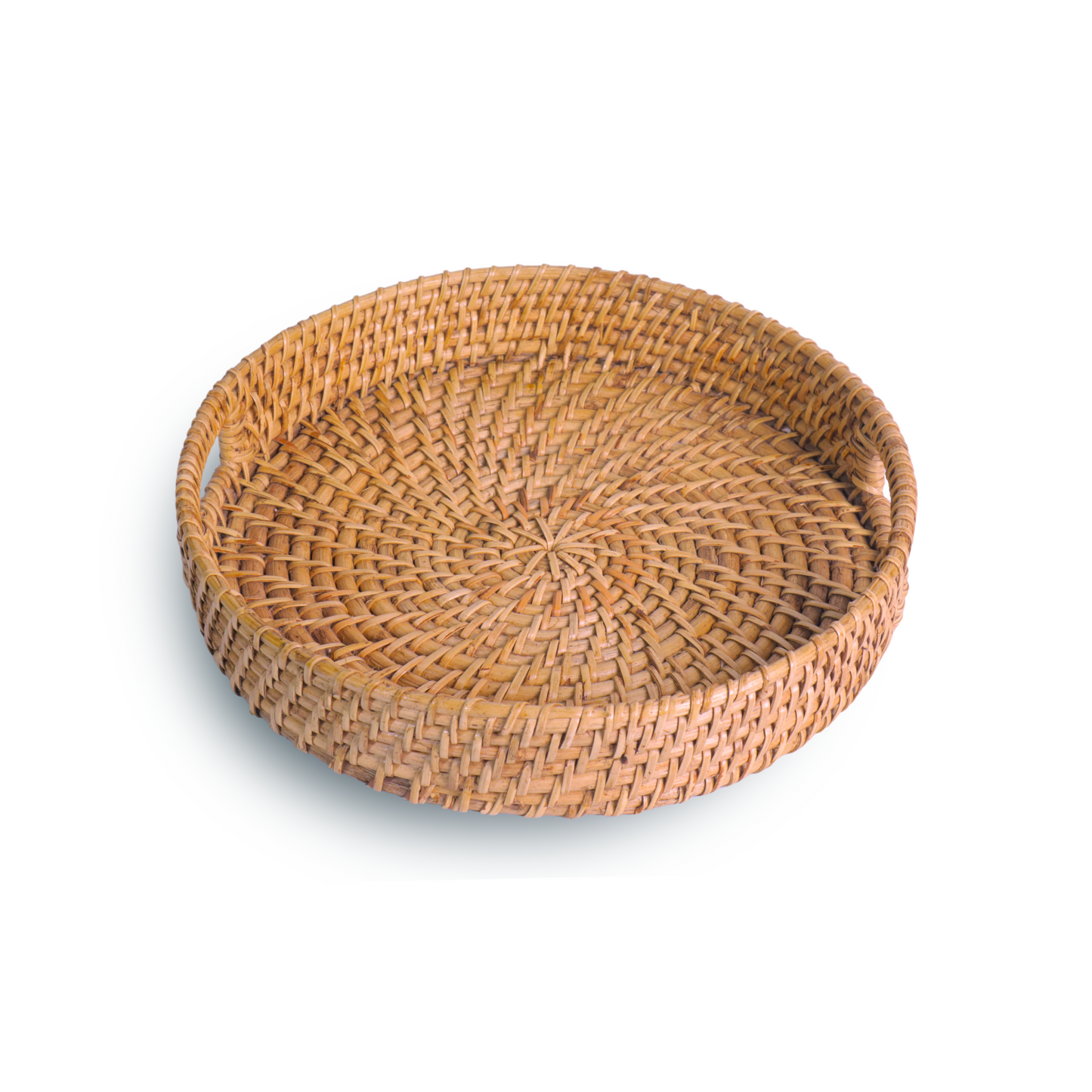 Maati India Rattan Cane Tray with Handle