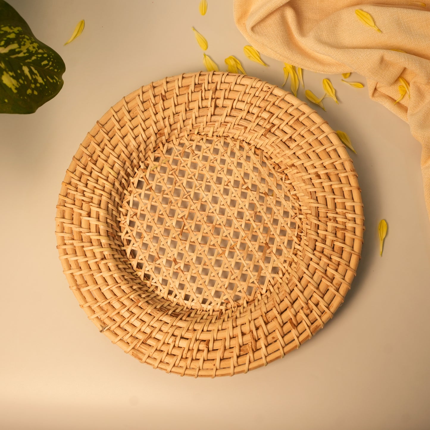 Maati India Cane Webbing Tray