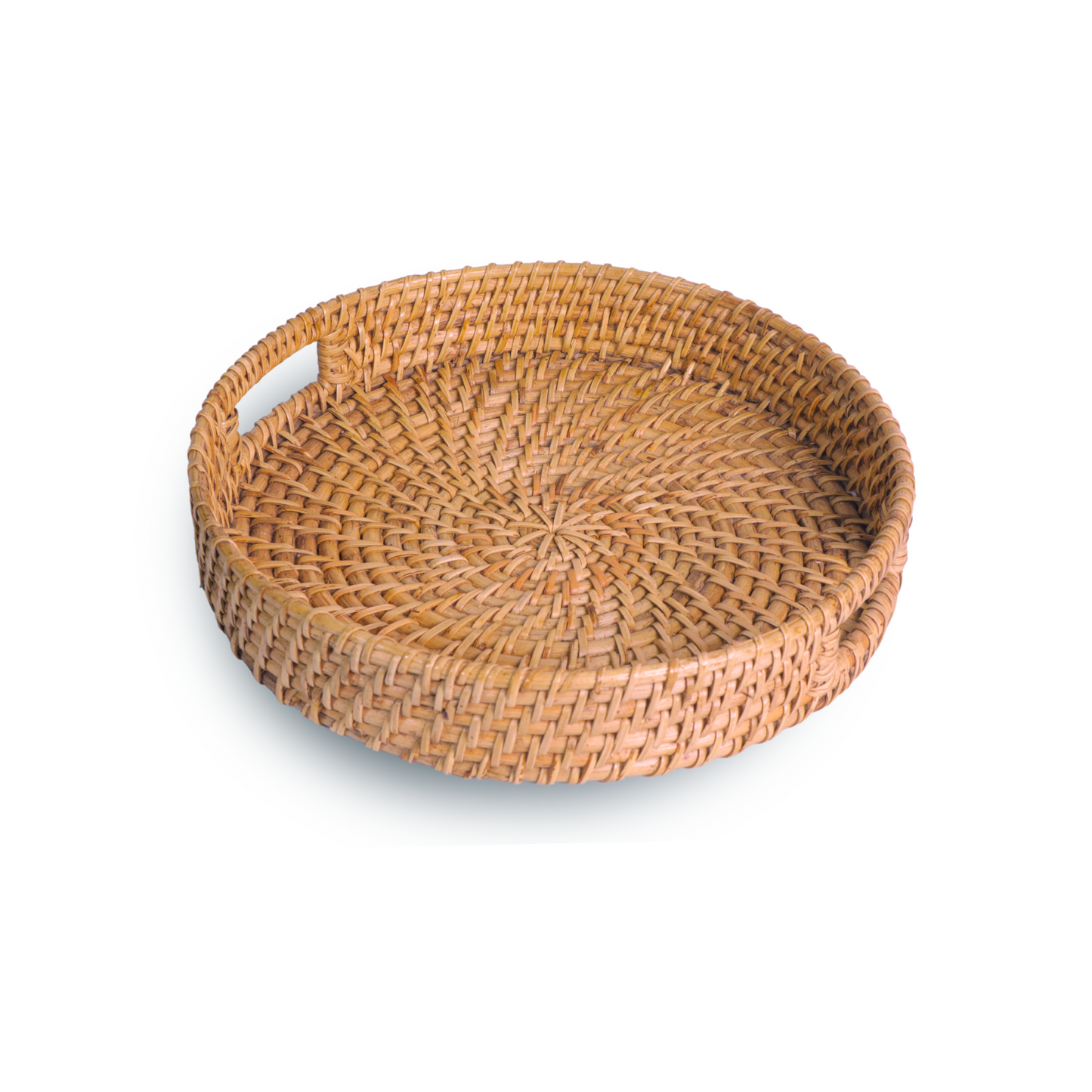 Maati India Rattan Cane Tray with Handle